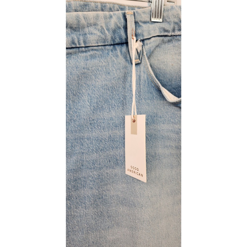 New NWT Good American Good Mom Jeans Size 20 Light Wash - Picture 12 of 16